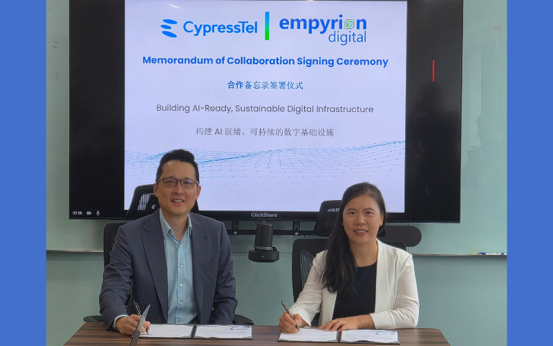 Empyrion Digital Signs Strategic MOU with CypressTel to Anchor Future Capacity across Asia